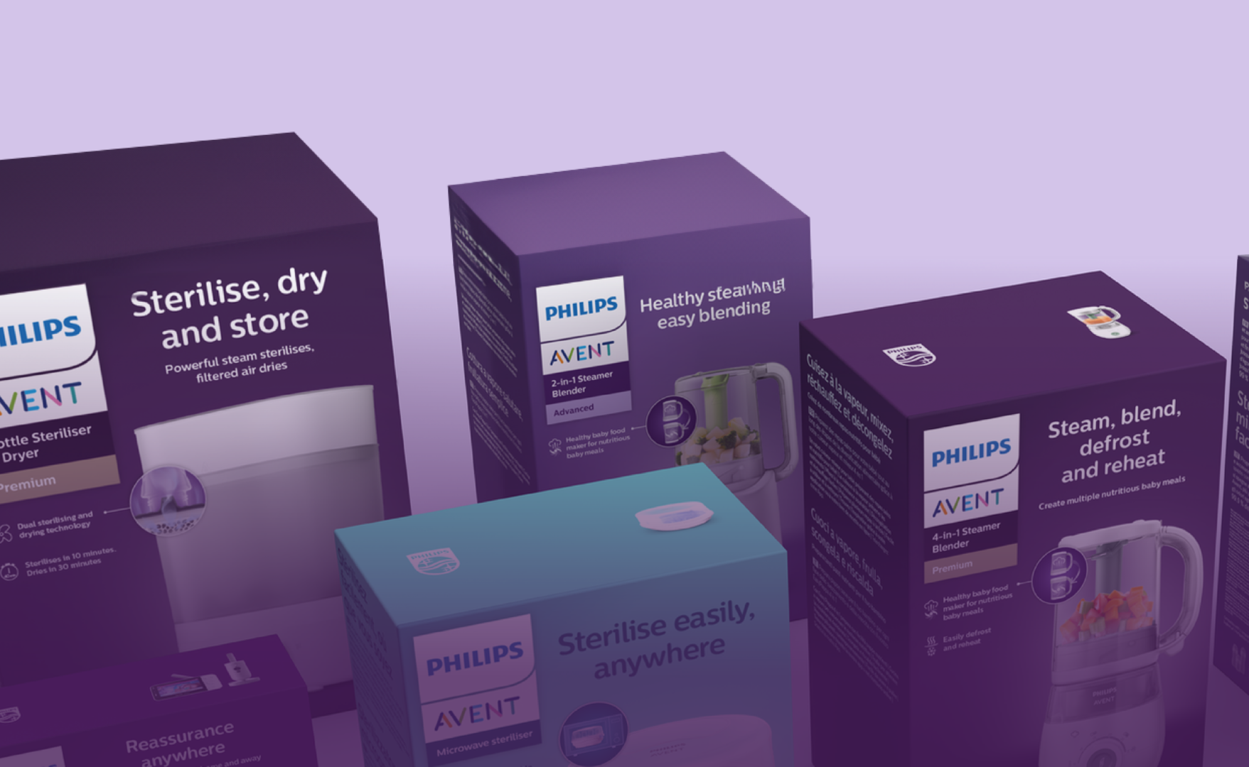 Avent packaging range