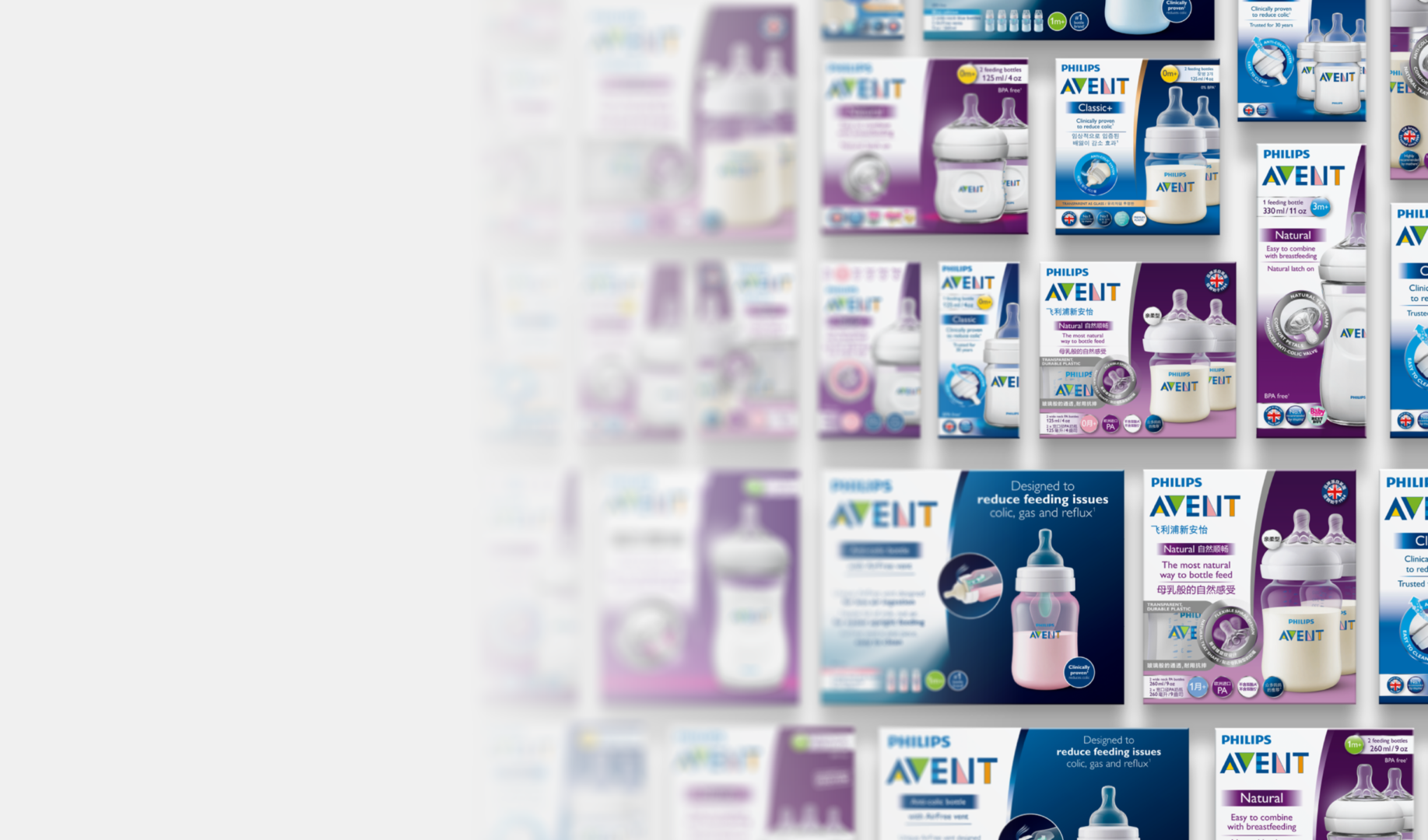 Avent packaging portfolio