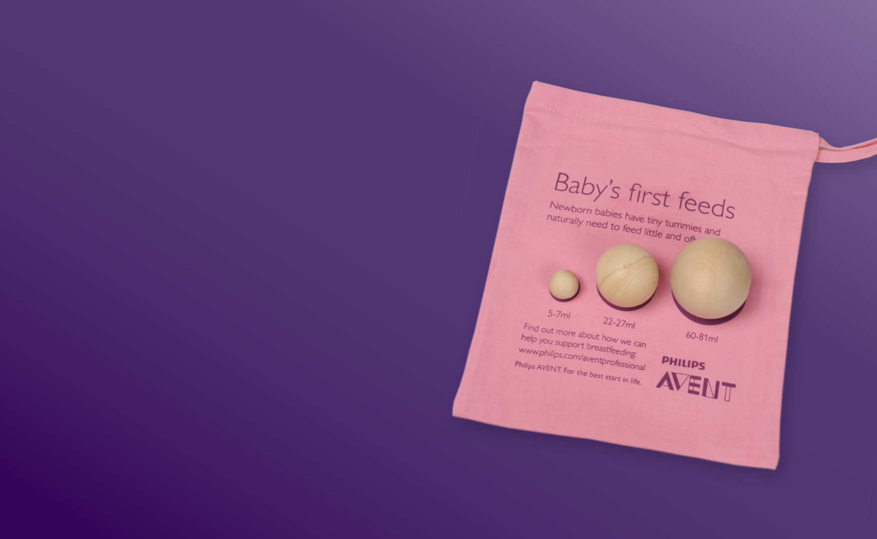 Avent Tiny Tummys bag design